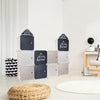 Home deco kids Opbergkubus My Little heros - 3 stuks 30x30 cm - blauw grijs