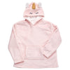 Kinder hoodie unicorn - lichtroze met unicorn capuchon