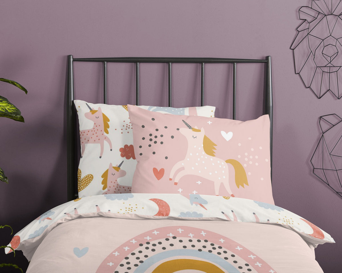 Good Morning kinderdekbedovertrek Unicorn Love - katoen