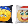 Kerst sierkussen Emoji - 45x45 cm