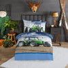 Good morning dekbedovertrek Groene Trekker - flanel
