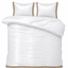 Glans satijn dekbedovertrek Lace - Wit - 2-persoons (200x220 + 2st. 60x70 cm)