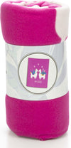 Lama fleece deken - roze - 130x160 cm - I ♥ Lama