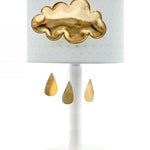 Lampje gouden wolk met druppels - Mint