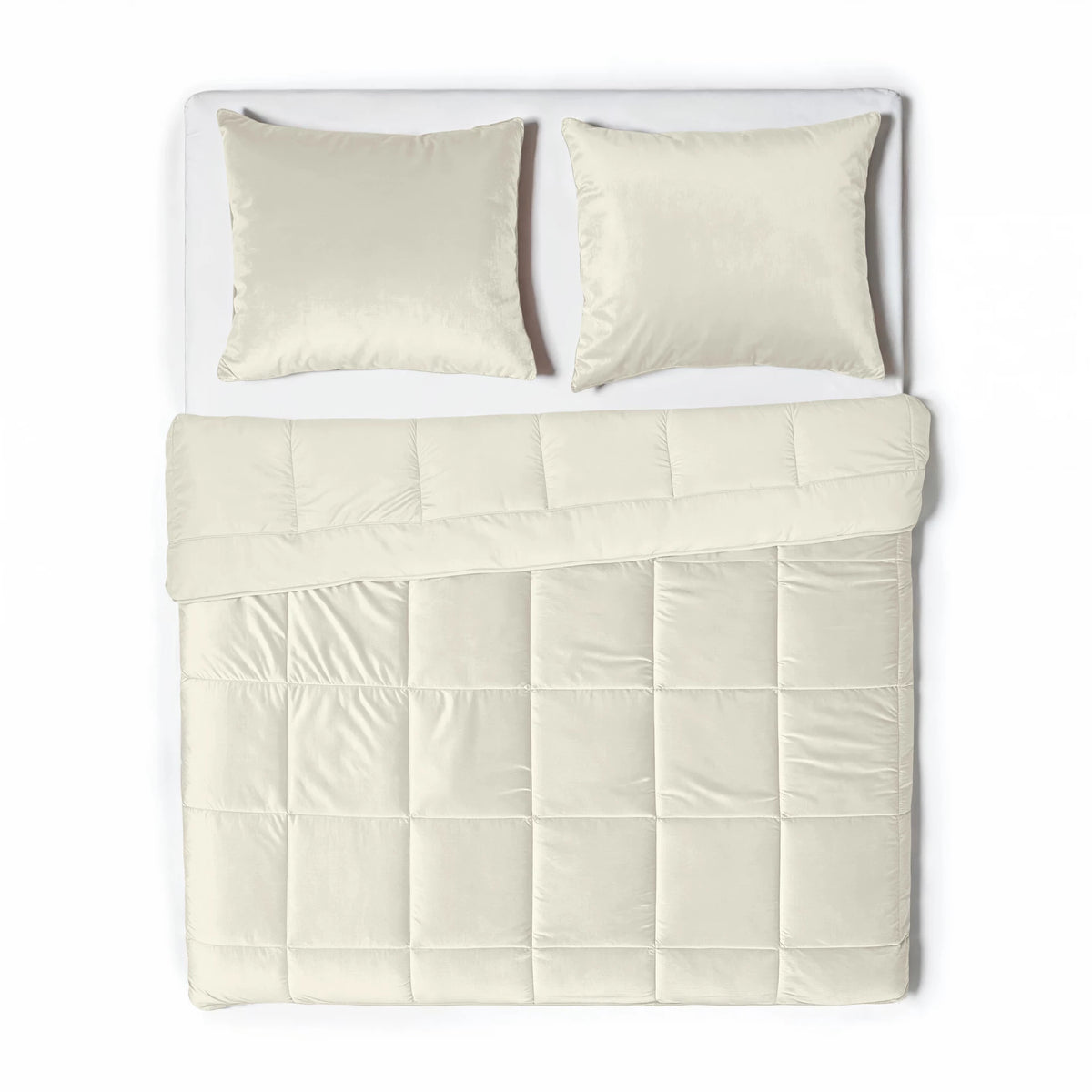 Sleeptime Velvet Lazy dekbed zonder overtrek Excl. kussensloop - Creme