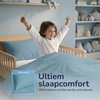 Decoware ledikant dekbedovertrek uni - blauw - katoen