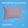 Decoware ledikant dekbedovertrek uni - roze - katoen