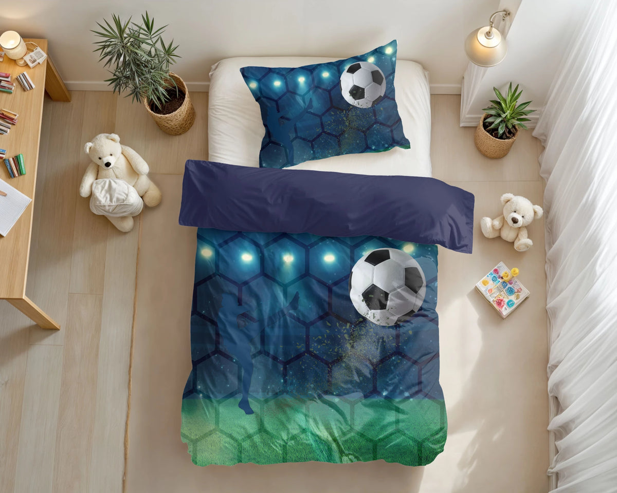 Dekbedovertrek Live football  - microvezel  - 1-persoons