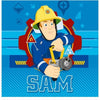 Brandweerman Sam handdoek SAM - 30x30 cm - katoen