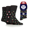 Gentle grip kerst heren sokken - dark design - Per 3 paar