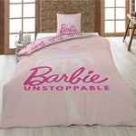 Barbie kinderdekbedovertrek Unstoppable - roze - microvezel