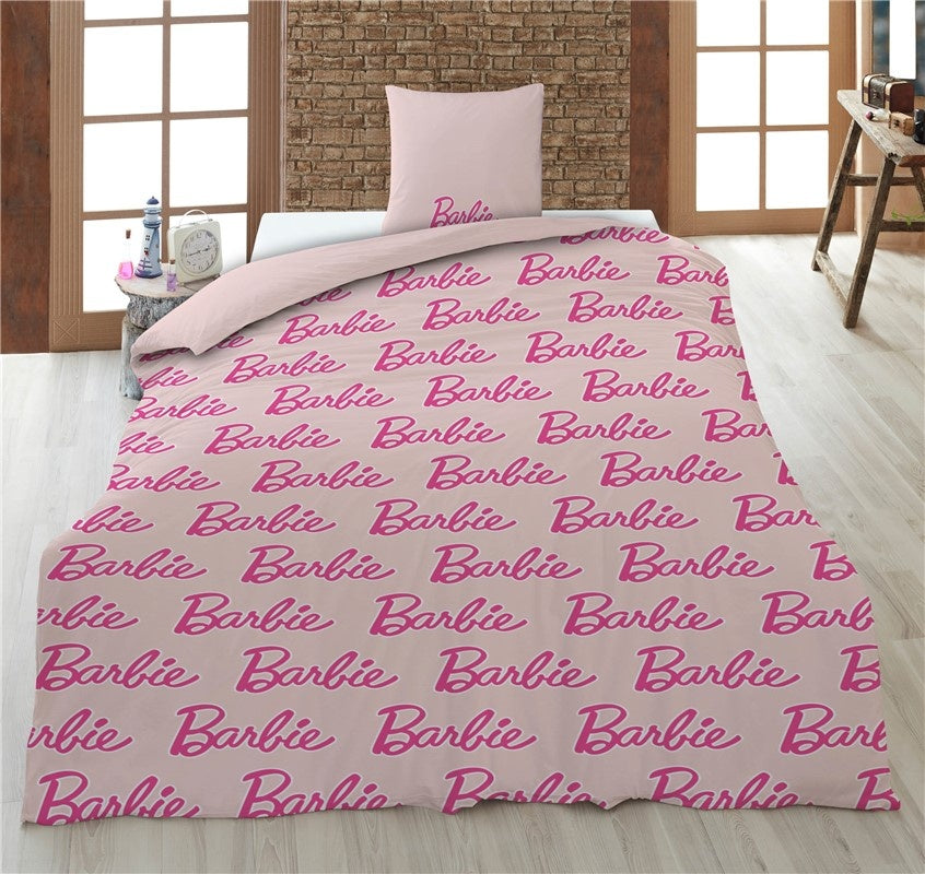 Barbie kinderdekbedovertrek Unstoppable - roze - microvezel