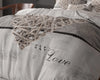 Sleeptime dekbedovertrek Home is Heart - wit - microvezel - 2-persoons (200x220 + 2st. 60x70 cm)