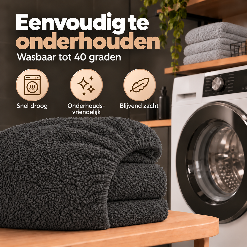 Teddy fleece hoeslaken - Antraciet