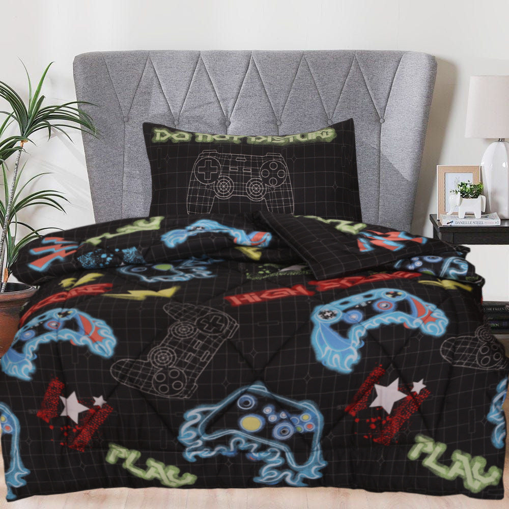 Decoware peuter dekbed zonder overtrek Gamer - Incl. kussensloop - 120x150 cm