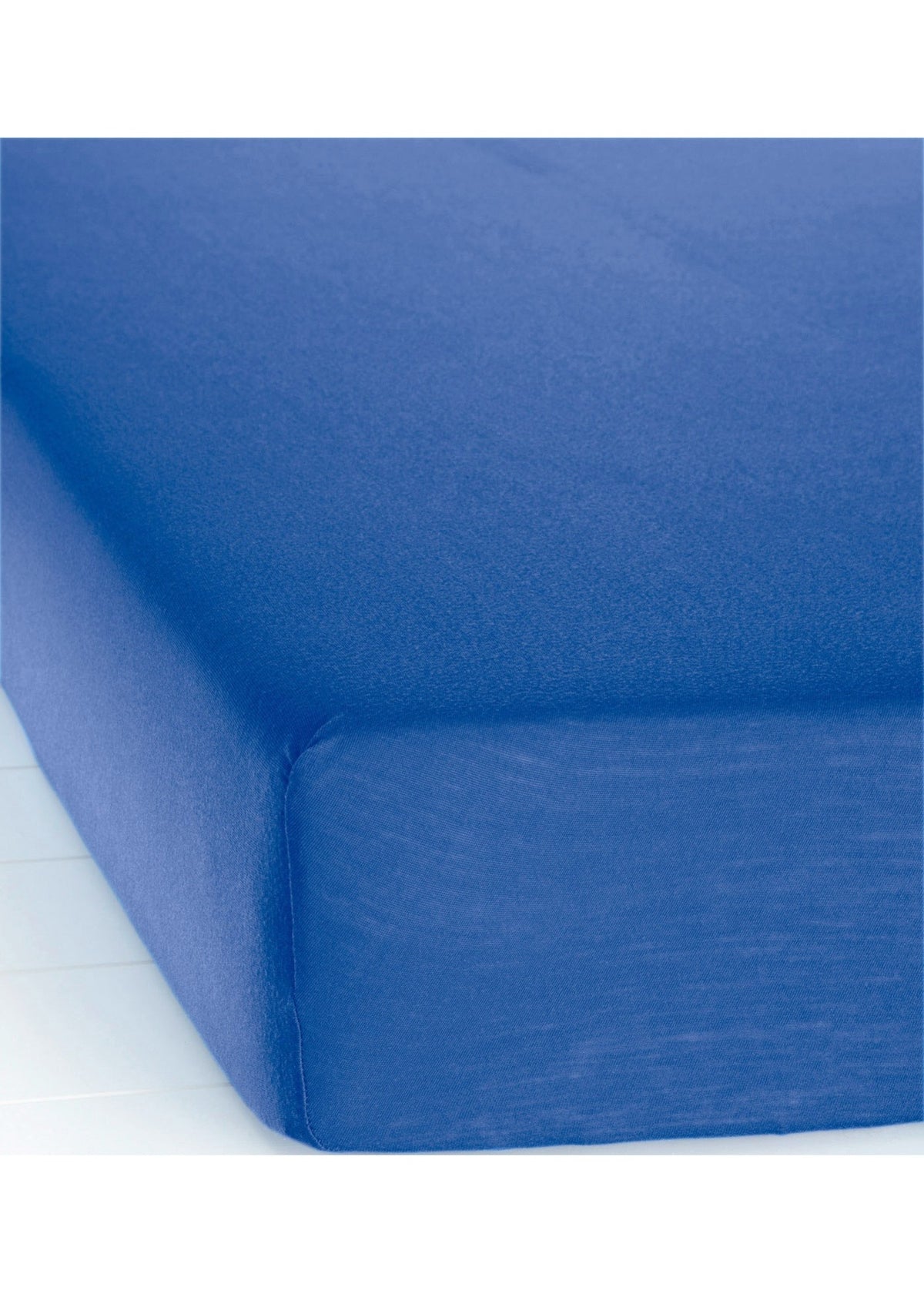 Hoeslaken - jersey - 200x200 cm - blauw