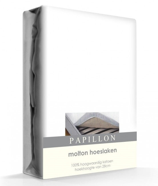 Molton hoeslaken - katoen - 90x220 cm