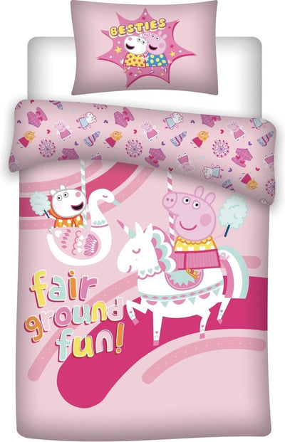Peppa Pig kinderdekbedovertrek Unicorn - katoen