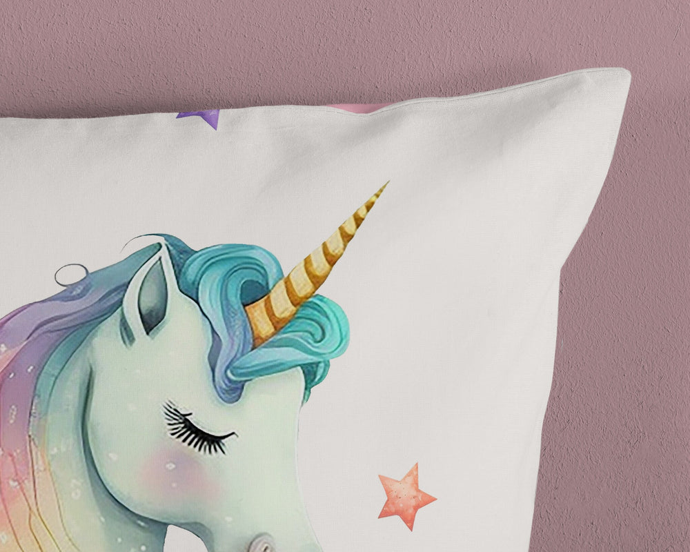 Pure kinderdekbedovertrek Fancy - unicorn - microvezel
