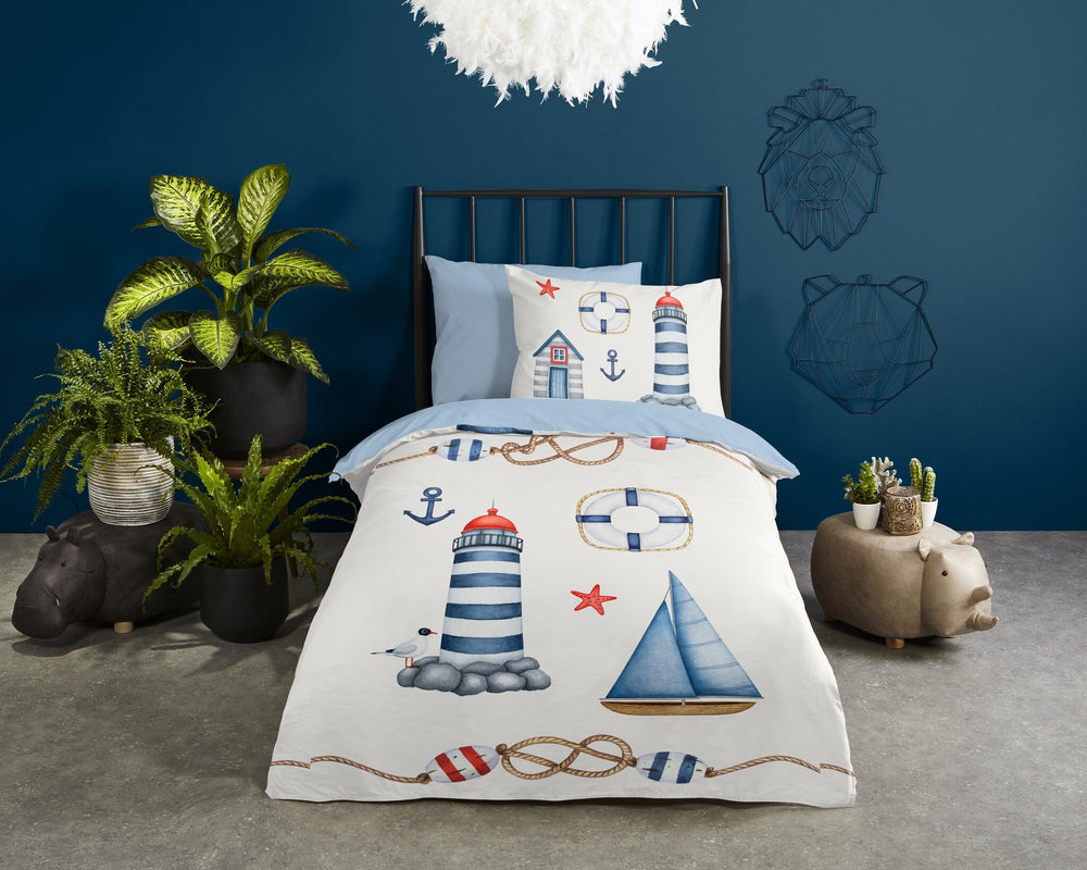 Pure dekbedovertrek Maritime - microvezel - eenpersoons