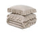 Sleeptime dekbedovertrek Ruffles - Taupe - Microvezel - 1-persoons (140x220 + 60x70 cm)