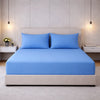 Hoeslaken - jersey - blauw