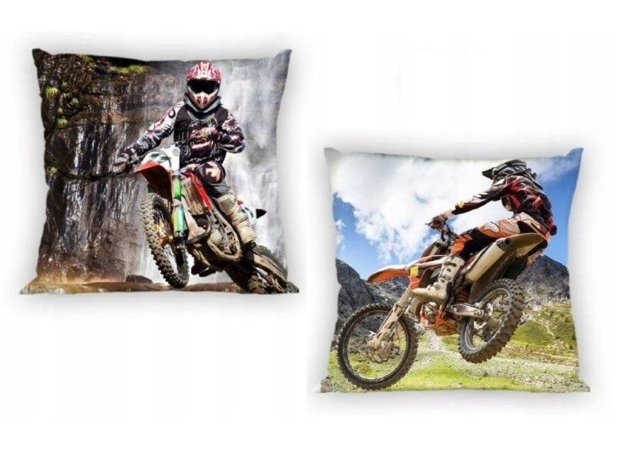 Sierkussenhoes Motorcrosser - 40 x 40 cm