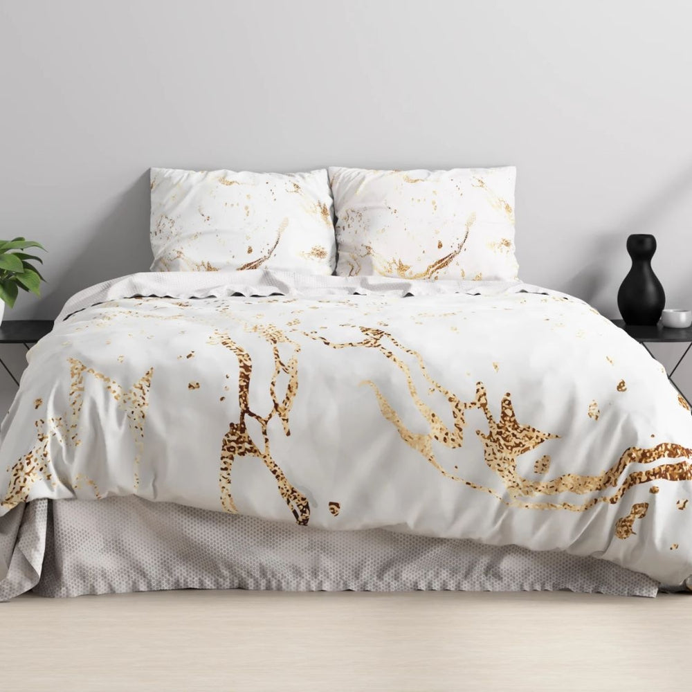 Sleeptime dekbedovertrek Bianco wit - katoensatijn - lits-jumeaux (240x220 + 2st. 60x70 cm)