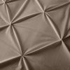 Sleeptime dekbedovertrek Pintuck - taupe - Velvet - 1-persoons (140x220 + 60x70 cm)