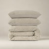 Teddy dekbedovertrek Check - onderkant microvezel - taupe