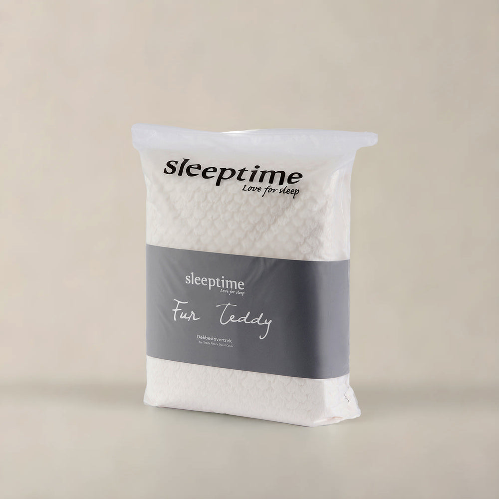 Teddy dekbedovertrek onderkant microvezel Fur - crème