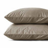 Taupe kussenslopen - velvet (Per 2 st)