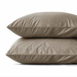 Taupe kussenslopen - velvet (Per 2 st)