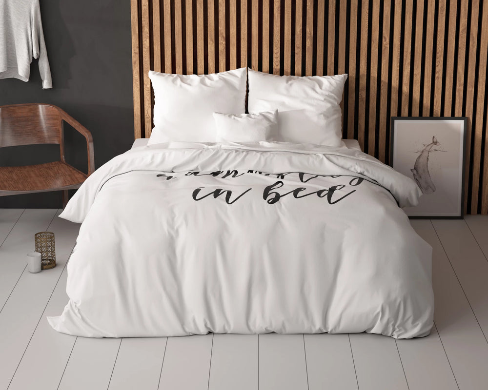 Sleeptime dekbedovertrek Namastay - Wit - Microvezel - 1-persoons (140x220 + 60x70cm)