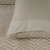 Teddy dekbedovertrek onderkant microvezel - Chevron - Taupe