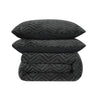 Teddy dekbedovertrek onderkant microvezel - Chevron - Antraciet