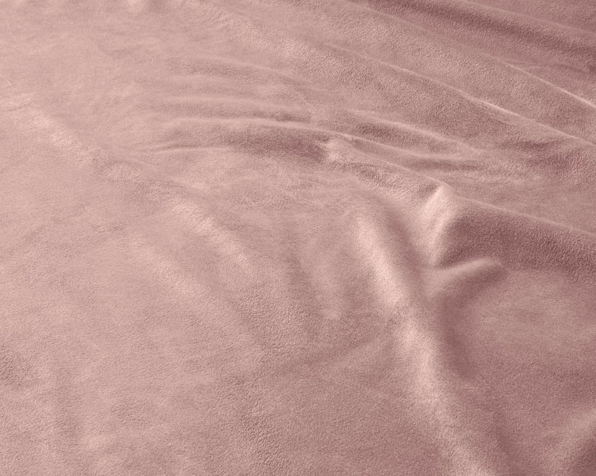 Velvet hoeslaken - oud roze
