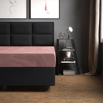 Velvet hoeslaken - oud roze
