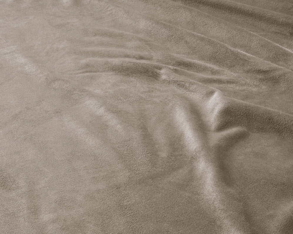 Velvet hoeslaken - Taupe