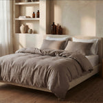 Dreamhouse dekbedovertrek Stone Washed - Katoen - Taupe