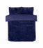 Rabbit Faux Fur dekbedovertrek - fleece - Navy blauw - 1-persoons