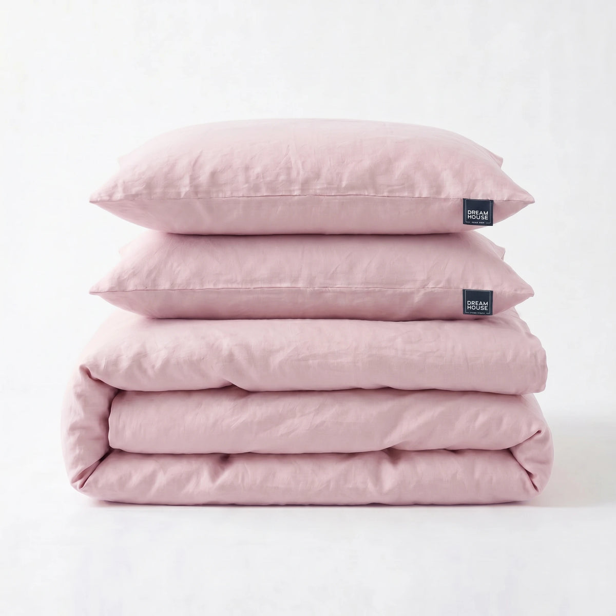 Dreamhouse dekbedovertrek Stone Washed - Katoen - Roze