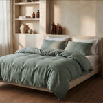 Dreamhouse dekbedovertrek Stone Washed - Katoen - Groen