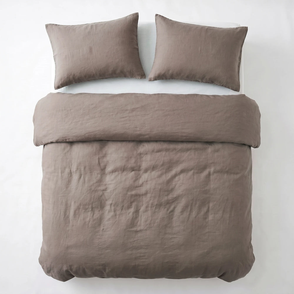 Dreamhouse dekbedovertrek Stone Washed - Katoen - Taupe