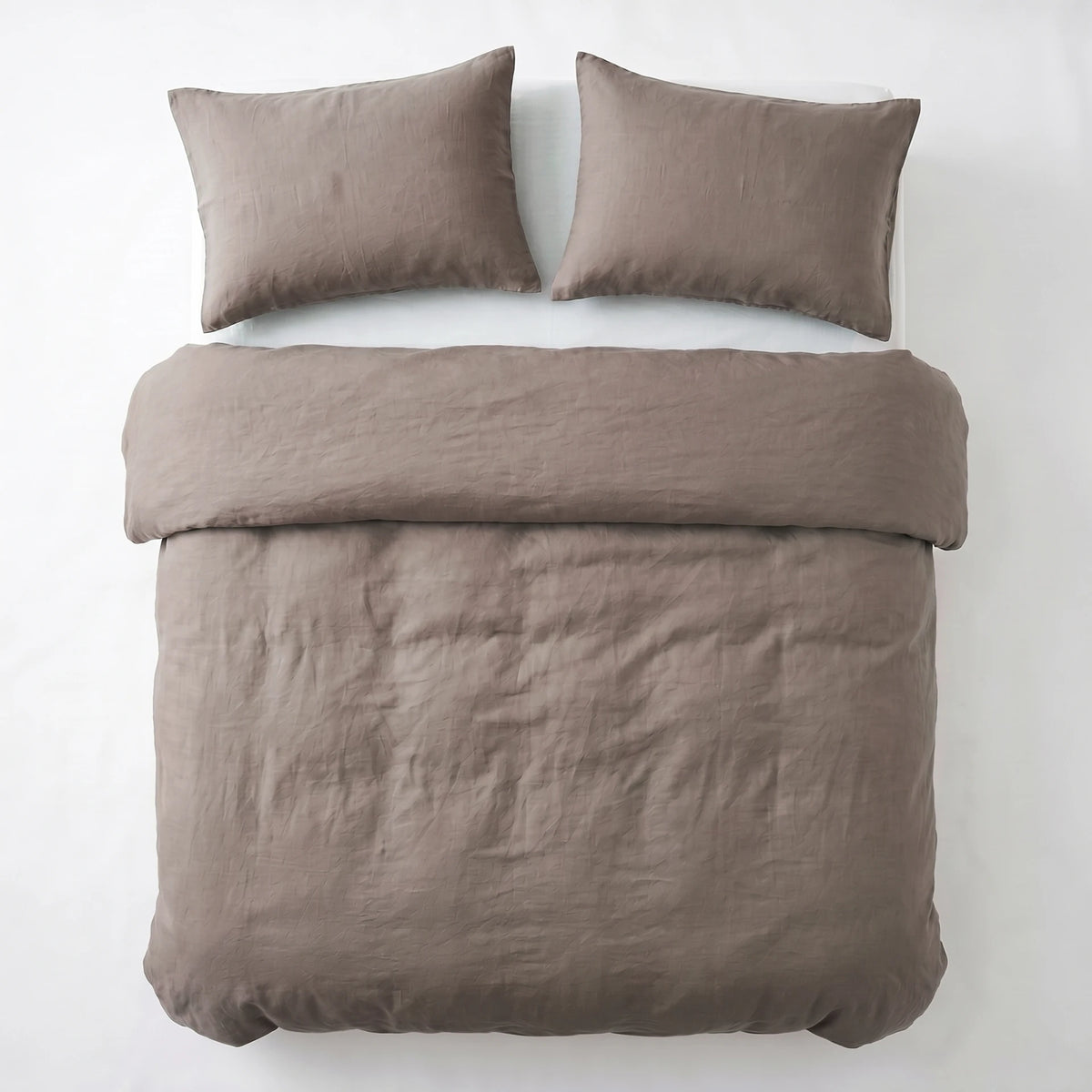 Dreamhouse dekbedovertrek Stone Washed - Katoen - Taupe