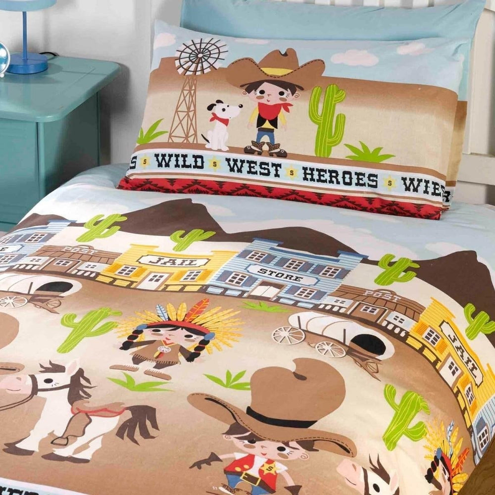 Kinderdekbedovertrek Wild West - Polykatoen - 1-persoons