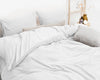 Teddy dekbedovertrek onderkant katoen - wit - lits-jumeaux (240x220 + 2 st 60x70cm)