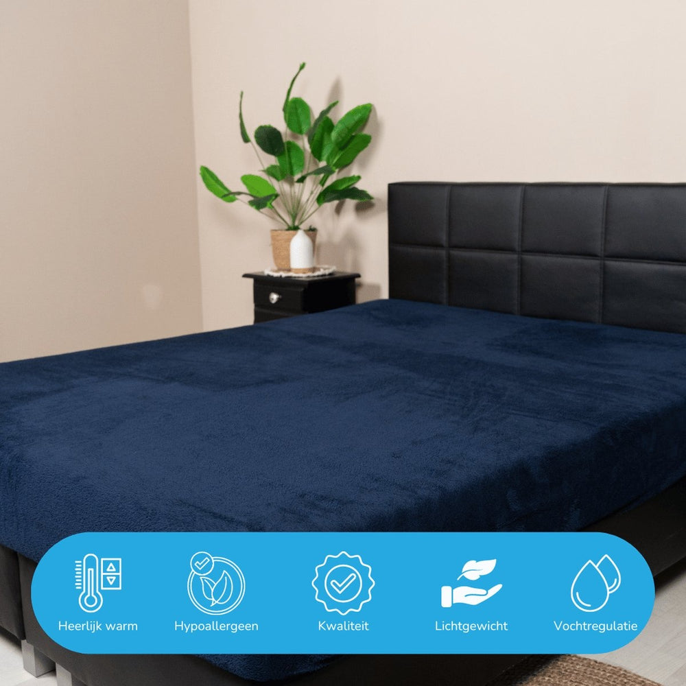 Teddy fleece hoeslaken - 180x200 cm