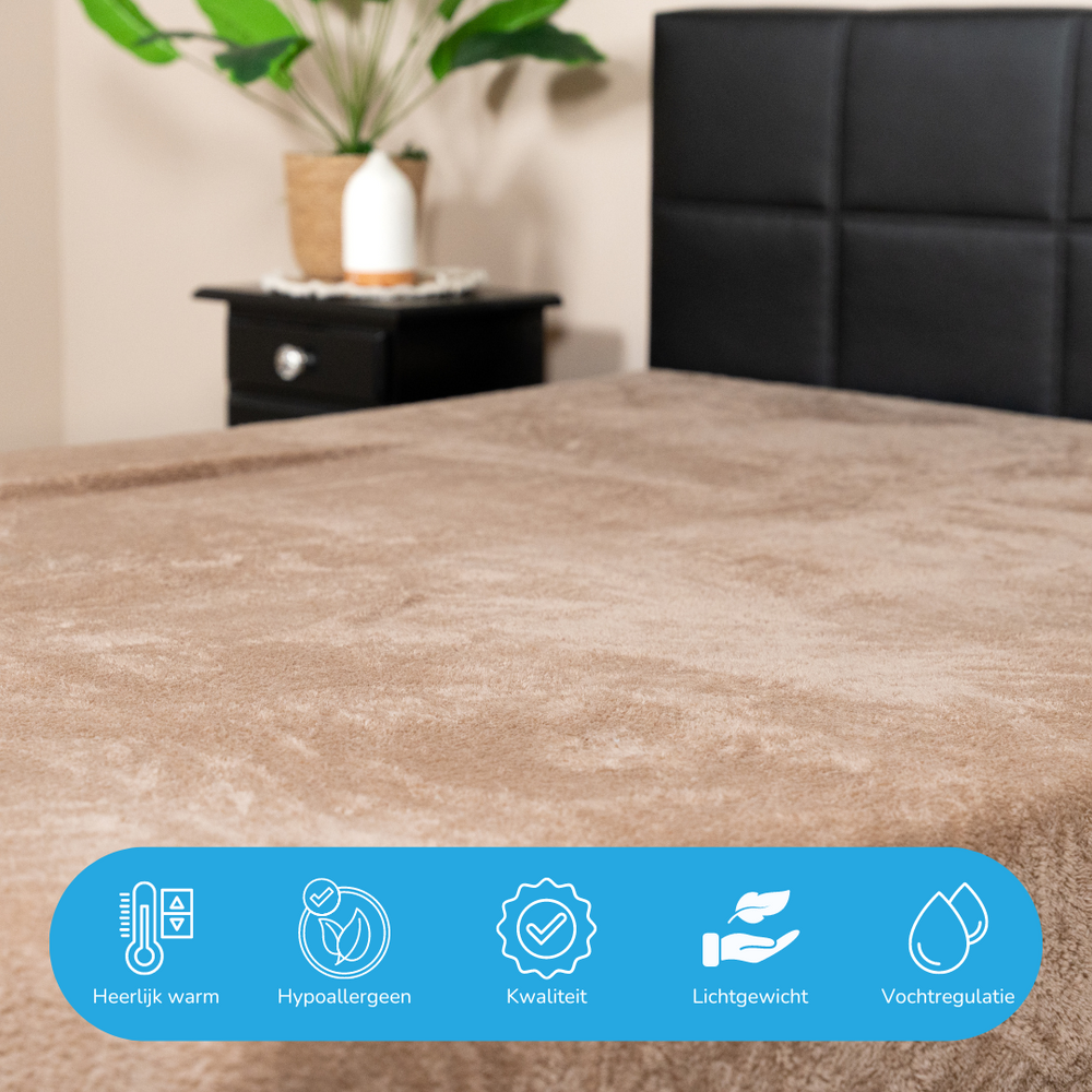 Teddy fleece hoeslaken - 140x200cm