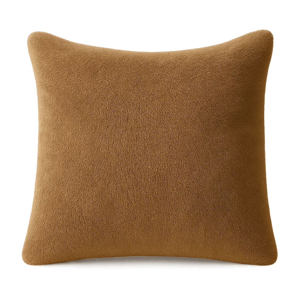 Teddy fleece kussensloop 60x70 cm - Taupe - Per stuk